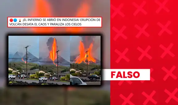 Clip viral que muestra la supuesta erupción del volcán Krakatoa en Indonesia fue elaborado con inteligencia artificial