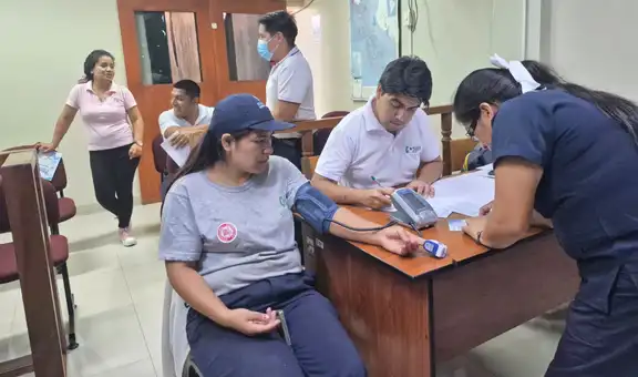 Corte del Santa realiza campaña de salud integral para personal judicial de Huarmey