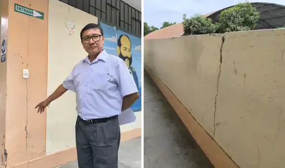 Piura: Más de 600 alumnos reciben clases en colegio declarado en riesgo de derrumbe desde el 2023