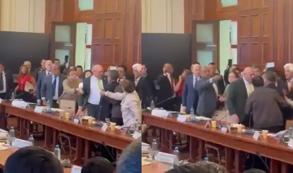 Senadores Calisto Giampietri e Iber Maraví casi se van a los golpes en debate por las facultades del gobierno