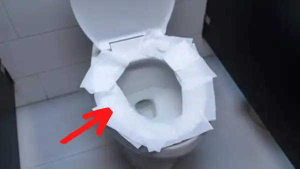 ¿Por qué nunca debes cubrir el inodoro con papel higienico cuando vas a un baño público?