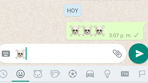 WhatsApp: el real significado detrás del tenebroso emoji de la calavera [FOTOS]