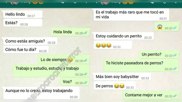 En WhatsApp, joven inventó terrible excusa para tener sexo con su amiga [FOTOS]