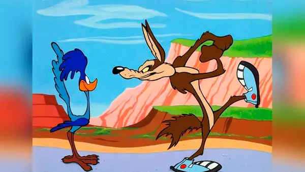 YouTube: el coyote y el correcaminos se encuentran cara a cara en la vida real 