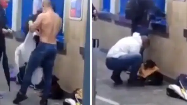 Hombre se quita su camisa para vestir a perrito callejero que temblaba de frío [VIDEO]