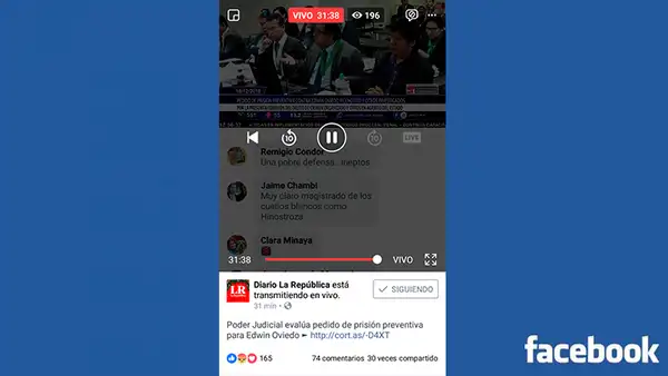 Facebook: ya puedes retroceder un video “en vivo” y aquí te mostramos cómo hacerlo