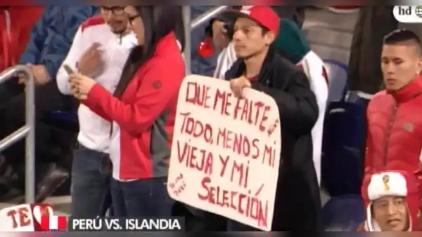 Hincha peruano: “Que me falte todo, menos mi madre y mi selección” [VIDEO]