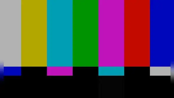 ¿Qué significan las barras de colores que aparecen cuando no hay señal en un canal de televisión?