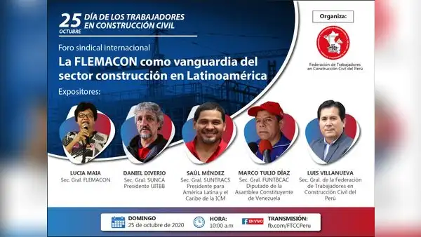 25 de octubre, día de los trabajadores en Construcción Civil