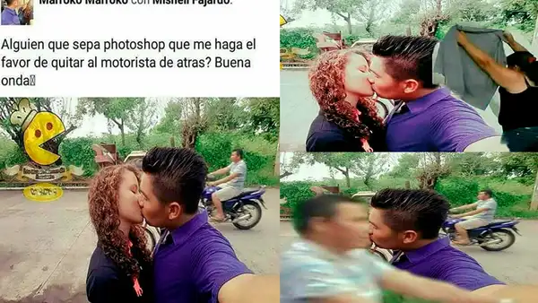 Facebook: Pidió eliminar a motorista y "troles" del Photoshop cumplen su deseo [FOTOS]