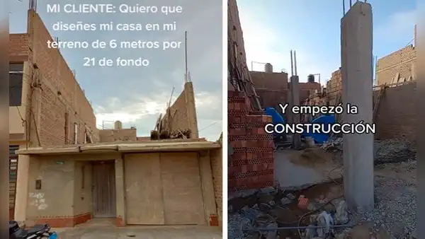 Arquitecto diseña edificio de 5 pisos en terreno de 6x21 metros y sorprende con resultado