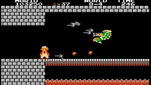Super Mario Bros: ¿viste lo que pasa si derrotas a ‘Bowser’ usando las bolitas de fuego? [VIDEO]