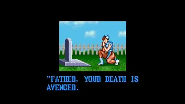 Street Fighter II: ¿a quién pertenece la tumba a la que Chun Li le reza al final del juego?