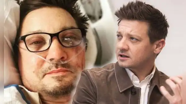 Jeremy Renner revela que se rompió 30 huesos en grave accidente y recibe terapias en casa