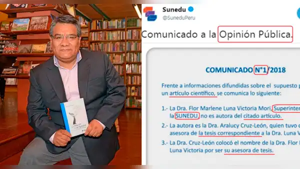 Twitter: Sunedu emite comunicado y docente corrige errores ortográficos