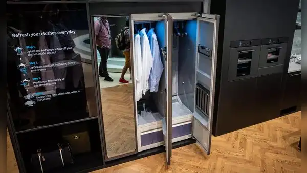 Samsung diseña armario inteligente que desinfecta toda tu ropa