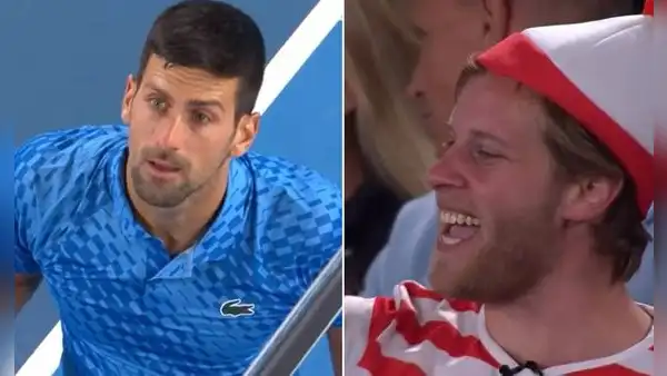 Djokovic detiene el juego para pedir que saquen a un hincha “borracho” que lo molestaba