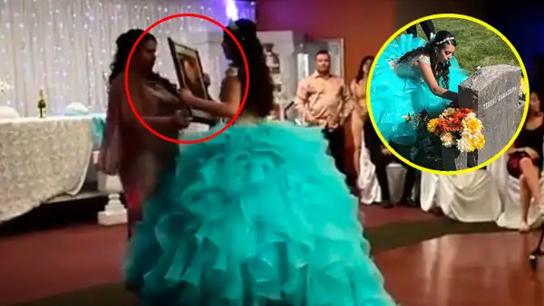 Facebook: quinceañera baila con foto de su padre fallecido [VIDEO]