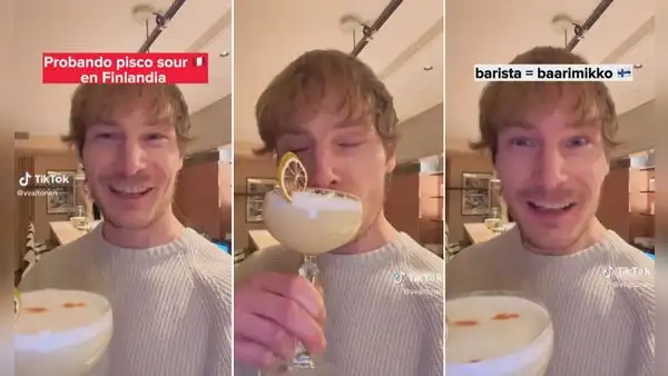 Finlandés ‘defiende’ a Perú y le aclara a barman que el pisco es peruano y no chileno
