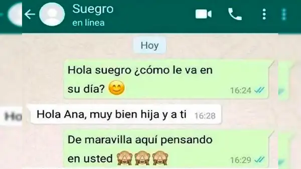 WhatsApp: envía foto "hot" a su suegro confesándole su amor [FOTO]