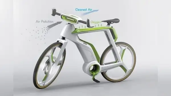 La bicicleta ecológica que purifica el aire mientras pedaleas