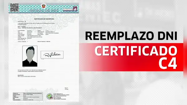 Certificado C4: Qué es, cómo obtenerlo y todo lo que debes saber sobre el documento de Reniec