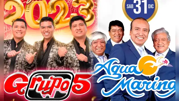 Año Nuevo 2023: Grupo 5, Agua Marina y Armonía 10 anuncian conciertos para este 31: ¿dónde tocarán?