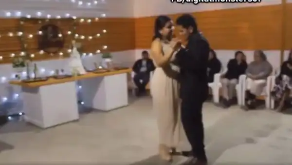 Pareja se casa y su primer baile como esposos es al ritmo de Digimon [VIDEO]