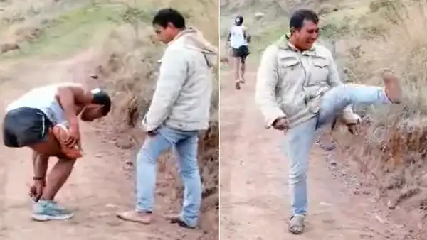 Atleta peruano pierde zapatilla y se presta una ‘ojota’ para ganar maratón [VIDEO]
