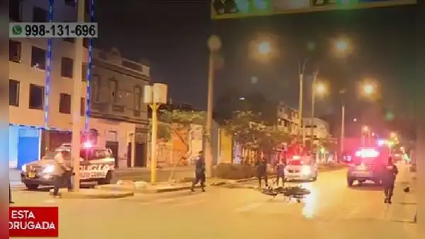 La Victoria: suboficial PNP resultó herido tras intenso tiroteo con presuntos sicarios