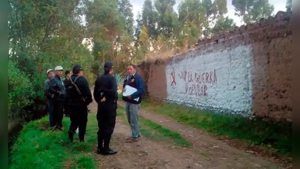 Junín: Detienen a estudiantes que realizaban pintas subversivas para filmar un cortometraje