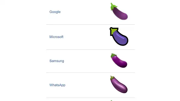 WhatsApp y el significado del controvertido emoji de la berenjena [FOTOS]