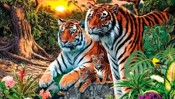 ¿Logras ver a los 65 tigres de la imagen? Este es el nuevo reto visual que pocos logran cumplir [FOTOS]