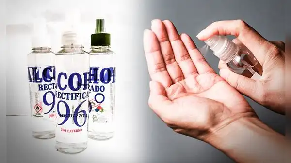 ¿Por qué Digemid no recomienda usar alcohol de 96 grados como desinfectante para manos?