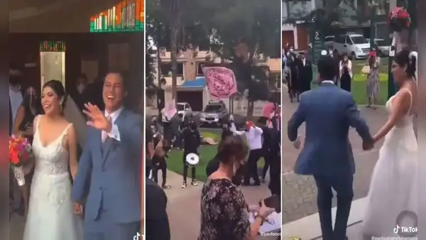 Banda del Sport Boys sorprende a hincha del club el día de su matrimonio