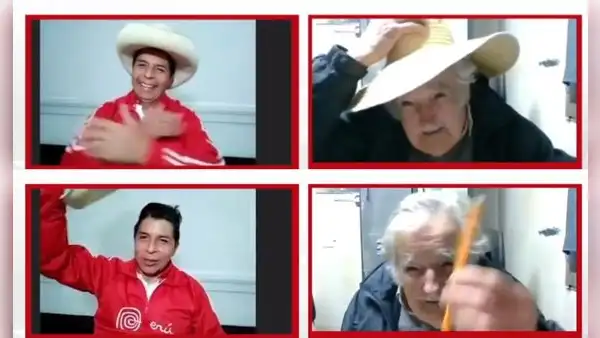 Pepe Mujica: el momento en que se pone el sombrero y muestra su lápiz