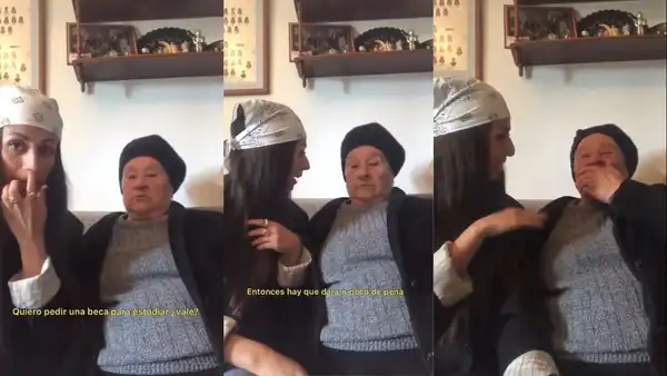 Joven y su abuela graban un divertido video para solicitar una beca para la universidad
