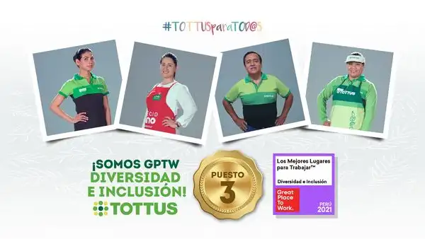 Tottus es reconocida como una de las mejores empresas para trabajar