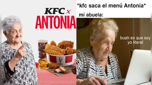 KFC crea el menú de la Abuela Antonia y publica divertidos memes en las redes sociales