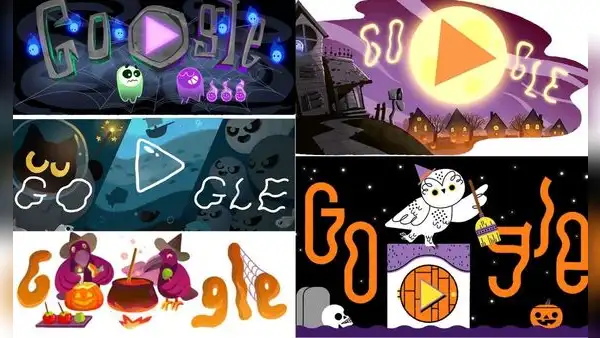 Revive con Google la evolución de sus últimos doodles de Halloween
