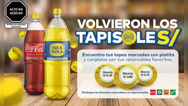 Inca Kola impulsa el uso de botellas retornables