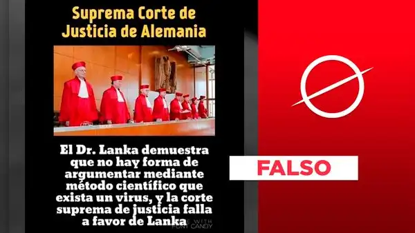 Es falso que Alemania haya demostrado que no se pueda probar científicamente la existencia de un virus