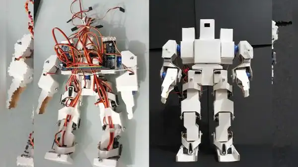 Inventor peruano diseña robot humanoide y económico con materiales de oficina
