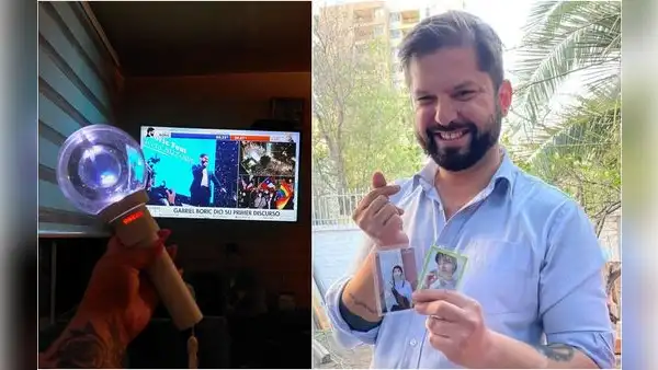 Gabriel Boric, presidente electo de Chile, recibió respaldo de comunidad del K-pop