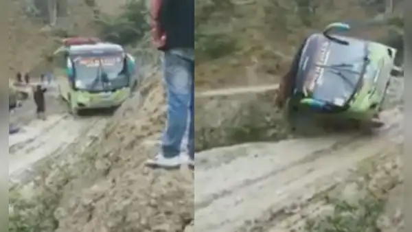 Huánuco: bus cayó a abismo de 200 metros durante huaico pese a advertencia de pasajeros