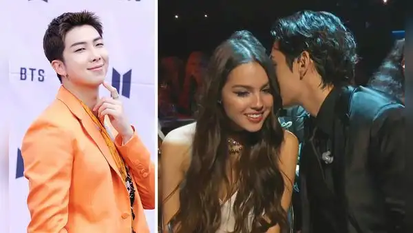Taehyung y Olivia Rodrigo: V ‘trolea’ a Namjoon con meme de escena viral en los Grammy