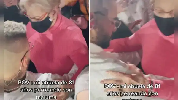 Abuela de 81 años acude a concierto de Maluma y cantante baila con ella