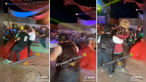 Padre muestra su molestia al ver la coreografía que prepararon en la fiesta de quinceaños de su hija