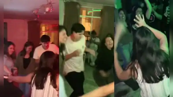 Jóvenes festejan reencuentro de promoción y bailan danza típica que hicieron en el colegio