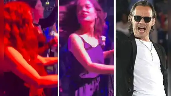 Salma Hayek muestra su destreza bailando salsa a ritmo de Marc Anthony